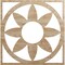 Ekena Millwork Blume Wood Fretwork Pierced Ceiling Medallion, Red Oak, 38"OD x 13 1/8"ID x 3/8"T CMWP38X38X0375BLRO - alternate 1